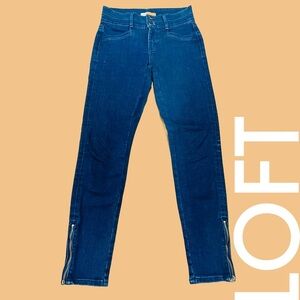 Ann Taylor LOFT Blue Skinny Jeans Size 00/24